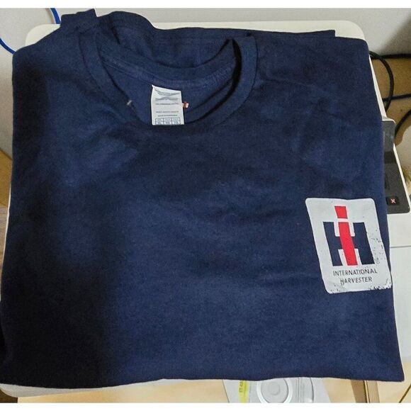 International Harvester Navy Tee Power & Productivity American Heartland Tee - Picture 2 of 5